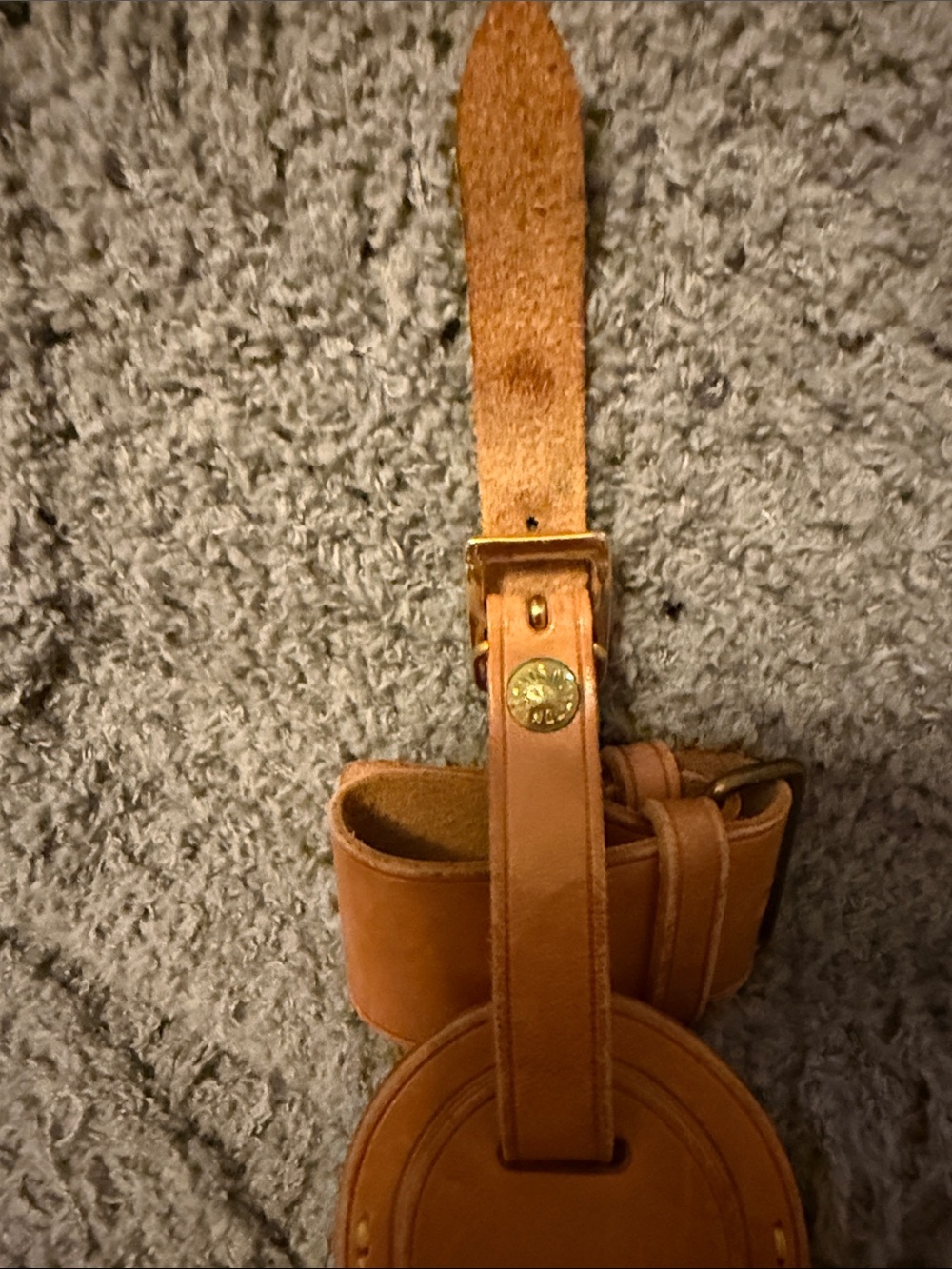 Louis Vuitton Vachetta Leather Luggage Tag - Natural Tan - Picture 4 of 4